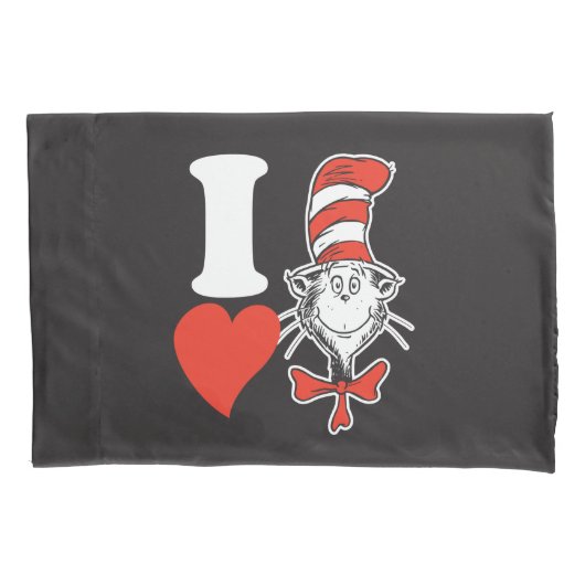 Dr. Seuss Valentijn | Ik hoor de kat in het Pet Kussensloop (Voorkant-Links)