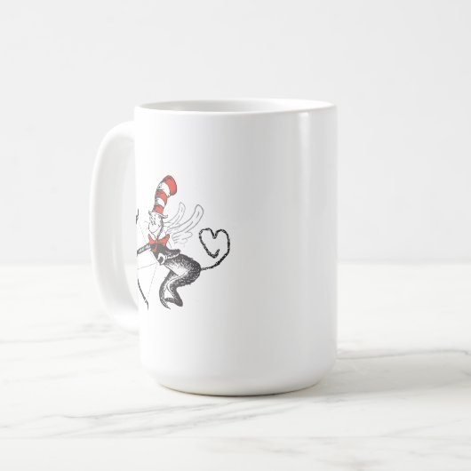 Dr. Seuss Valentijn | Kat in het Pet Cupid Koffiemok (Voorkant links)