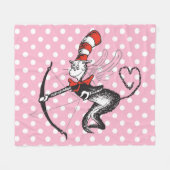 Dr. Seuss Valentijn | Katten in het Pet Cupid Fleece Deken (Voorkant (Horizontaal))