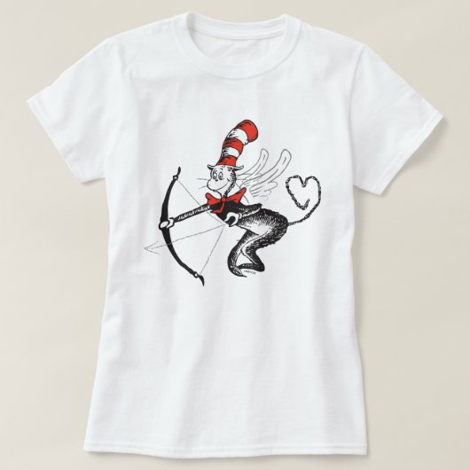 Dr. Seuss Valentijn | Katten in het Pet Cupid T-shirt (Design voorkant)