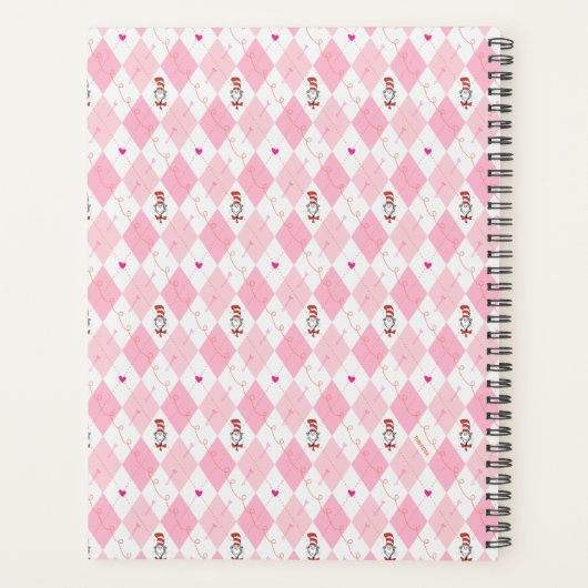 Dr. Seuss Valentijn | Roze argyle-kat in het Pet Planner (Achterkant)
