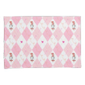 Dr. Seuss Valentijn| Roze Argyle The Cat in the H Kussensloop (Voorkant-Rechts)