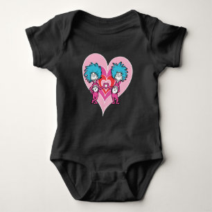 Dr. Seuss Valentijn  Thans 1 Thing 2 Romper