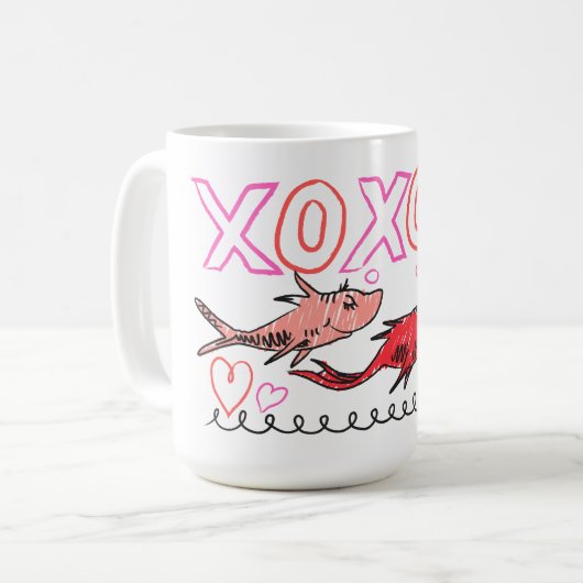 Dr. Seuss Valentijn | XOXO-ontwerp Koffiemok (Voorkant links)