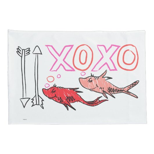Dr. Seuss Valentijn | XOXO-ontwerp Kussensloop (Achterkant-Rechts)