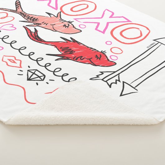 Dr. Seuss Valentijn| XOXO-ontwerp Sherpa Deken (3/4)