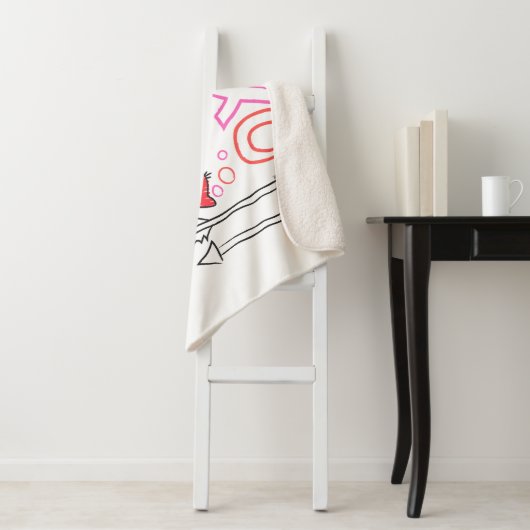 Dr. Seuss Valentijn| XOXO-ontwerp Sherpa Deken (In situ)