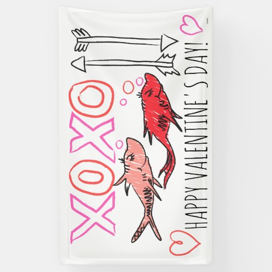 Dr. Seuss Valentijn| XOXO-ontwerp Spandoek (Verticaal)
