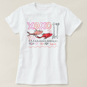 Dr. Seuss Valentijn  XOXO-ontwerp T-shirt