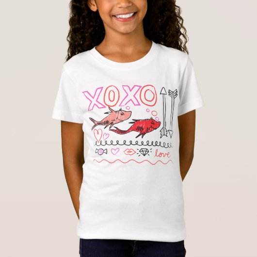 Dr. Seuss Valentijn| XOXO-ontwerp T-shirt (Voorkant)