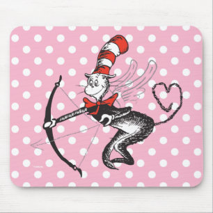 Dr. Seuss Valentijnkaart   De Kat in de Hoed Cupid Muismat