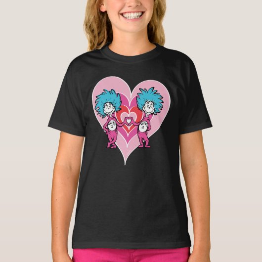 Dr. Seuss Valentijnkaart | Ding 1 Ding 2 T-shirt (Voorkant)