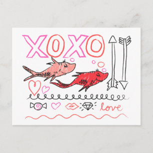 Dr. Seuss Valentijnkaart   XOXO Design Feestdagenkaart