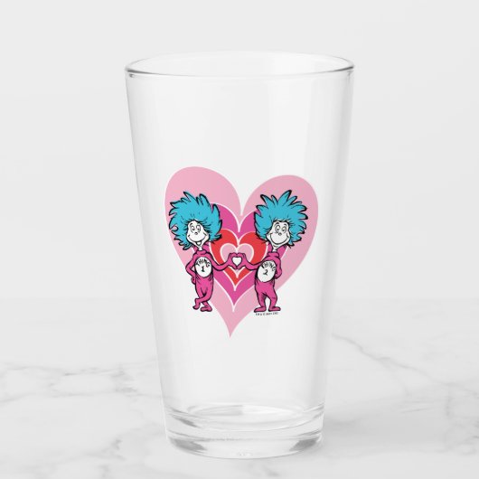 Dr. Seuss Valentijnsdag | Ding Een Ding Twee Glas (Voorkant)