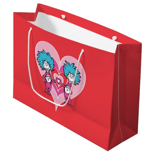 Dr. Seuss Valentijnsdag | Ding Eén Ding Twee Large Cadeautasje (Voorkant Gekanteld)