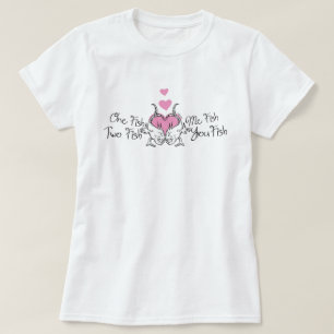 Dr. Seuss Valentijnsdag   One Fish Two Fish T-shirt