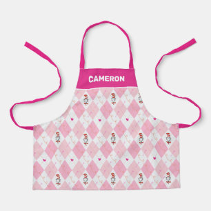 Dr. Seuss Valentijnsdag   Roze Argyle Kat in de Ho Schort