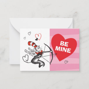 Dr. Seuss Valentijnsdag   Wees mijn Valentijn Notitiekaartje