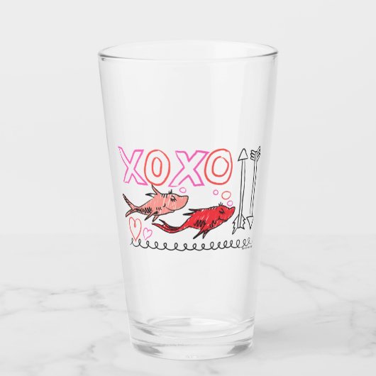 Dr. Seuss Valentijnsdag | XOXO Design Glas (Voorkant)
