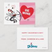 Dr. Seuss Valentine's Day | Be My Valentine Notitiekaartje (Voorkant / Achterkant)