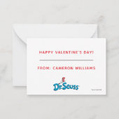 Dr. Seuss Valentine's Day | Be My Valentine Notitiekaartje (Achterkant)