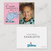 Dr. Seuss Valentine's Day | Horton Hears A Who Notitiekaartje (Voorkant / Achterkant)