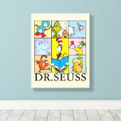 Dr. Seuss | Verhalen grafisch Canvas Afdruk (Insitu (Houten vloer))