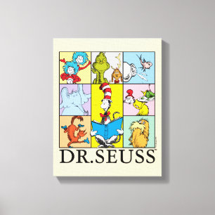 Dr. Seuss   Verhalen grafisch Canvas Afdruk