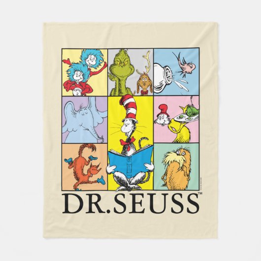 Dr. Seuss | Verhalen grafisch Fleece Deken (Voorkant)