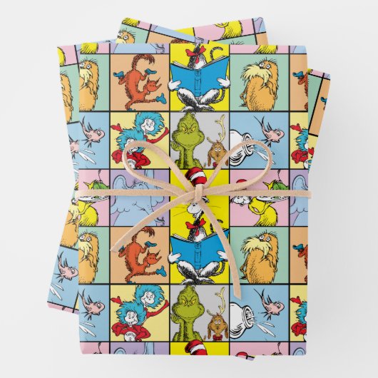 Dr. Seuss | Verhalen grafisch Inpakpapier Vel (In situ)