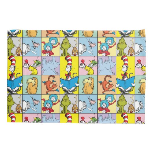 Dr. Seuss | Verhalen grafisch Kussensloop (Achterkant-Links)