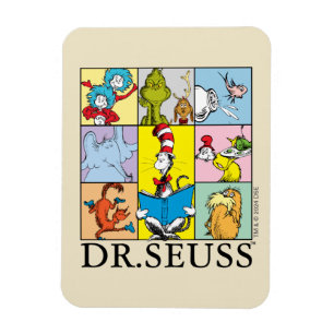 Dr. Seuss   Verhalen grafisch Magneet