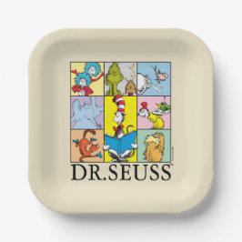 Dr. Seuss | Verhalen grafisch Papieren Bordje