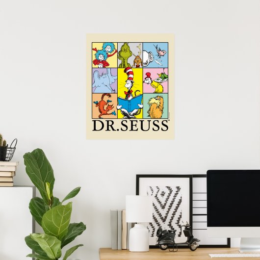 Dr. Seuss | Verhalen grafisch Poster (Thuiskantoor)