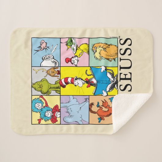 Dr. Seuss | Verhalen grafisch Sherpa Deken (Voorkant (horizontaal))