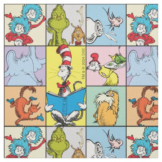 Dr. Seuss | Verhalen Grafisch Stof (Swatch)