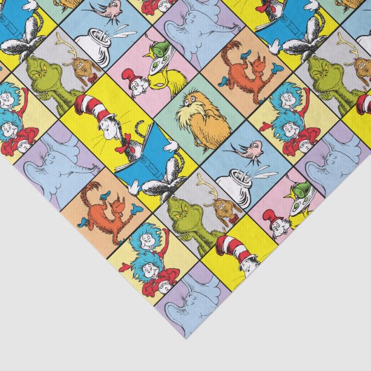 Dr. Seuss | Verhalen grafisch Tissuepapier (Detail)