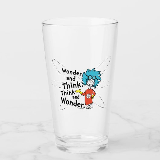 Dr. Seuss | Verwondering en denken. Denk en verwon Glas (Voorkant)