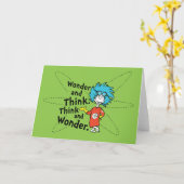 Dr. Seuss | Verwondering en denken. Denk en verwon Kaart (Gele Bloem)