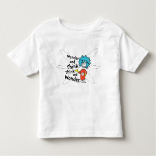 Dr. Seuss Verwondering en denken. Denk en verwon Kinder Shirts