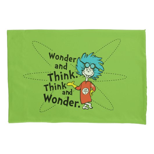 Dr. Seuss | Verwondering en denken. Denk en verwon Kussensloop (Voorkant)