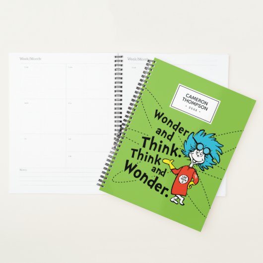Dr. Seuss | Verwondering en denken. Denk en verwon Planner (Display)