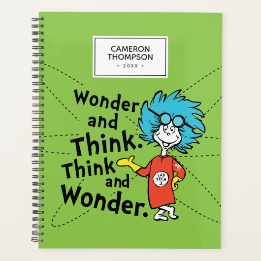 Dr. Seuss | Verwondering en denken. Denk en verwon Planner (Voorkant)