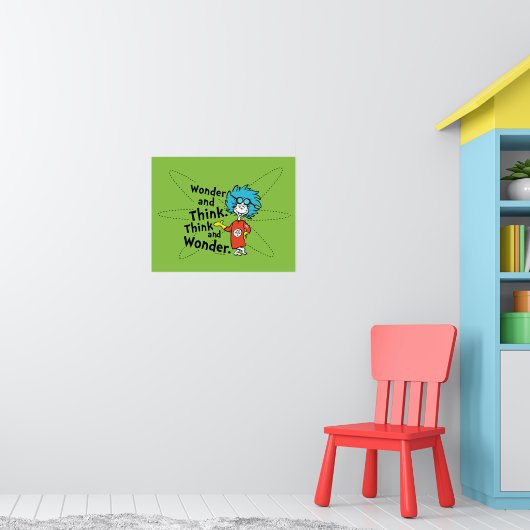 Dr. Seuss | Verwondering en denken. Denk en verwon Poster (Kinderkamer 1)