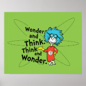 Dr. Seuss | Verwondering en denken. Denk en verwon Poster (Voorkant)