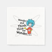 Dr. Seuss | Verwondering en denken. Denk en verwon Servet (Voorkant)
