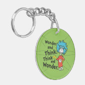 Dr. Seuss | Verwondering en denken. Denk en verwon Sleutelhanger (Voorkant Links)