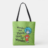 Dr. Seuss | Verwondering en denken. Denk en verwon Tote Bag (Achterkant)