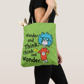 Dr. Seuss | Verwondering en denken. Denk en verwon Tote Bag (Dichtbij)