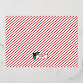 Dr. Seuss | vrolijk Grinch Kerstmis Folie Grinch H Folie Feestdagenkaart (Achterkant)